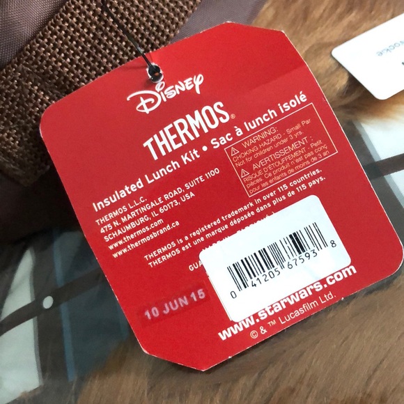 ❗️FINAL❗️🆕 Star Wars Wookie Thermos Novelty Lunch Tote Box - Picture 3 of 6